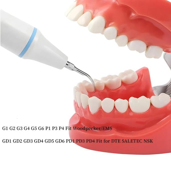 Imagem de Pontas Ultrassônicas para Raspador Dental - Compatíveis com EMS, Woodpecker e SATELEC