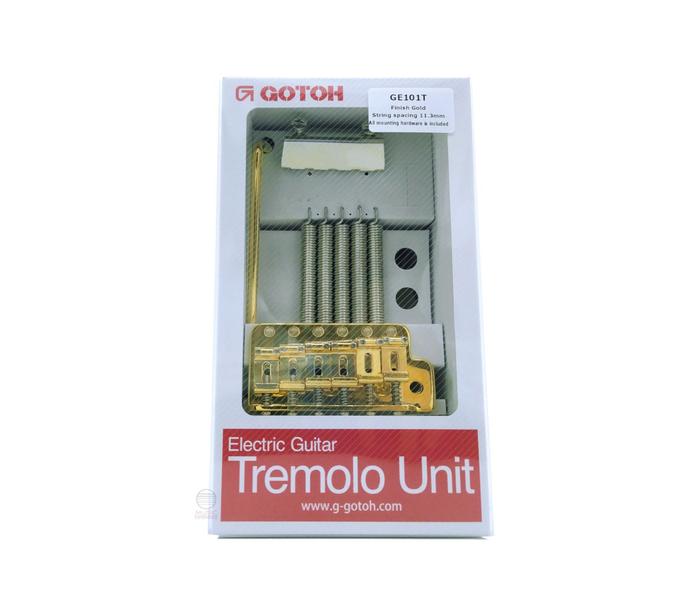 Imagem de Ponte de guitarra Gotoh GE101T tremolo Gold dourado