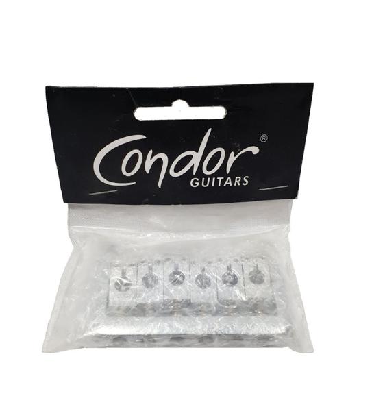 Ponte Fixa Para Guitarra Strato BN101 Cromado - Condor Imagem de Ponte Fixa Para Guitarra Strato BN101 Cromado