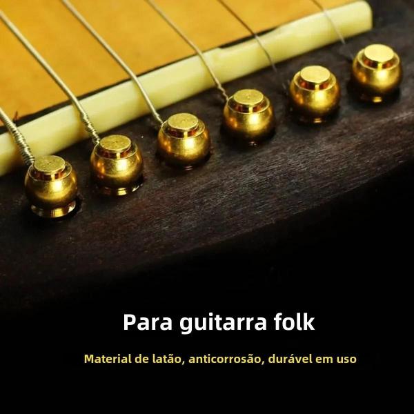 Imagem de Ponte para Guitarra Miwayer - Cobre e Latão - 6 Peças