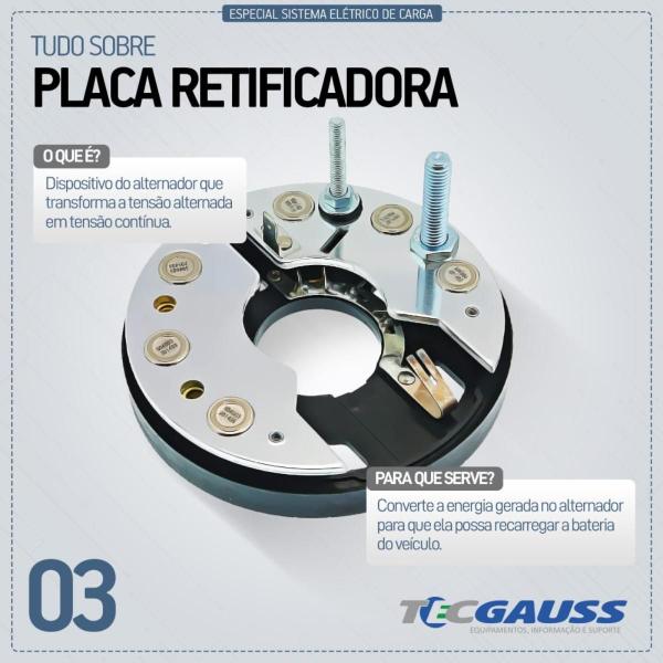 Imagem de Ponte retificadora 55Ah  12V   Mf 290 4X4 1982 a 1991 Gauss 