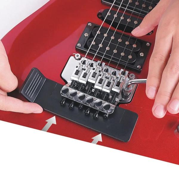 Imagem de Ponte Tremolo Flutuante Calço Guitarra Elétrica Fácil Ajuste Afinação Rápida Ferramentas De