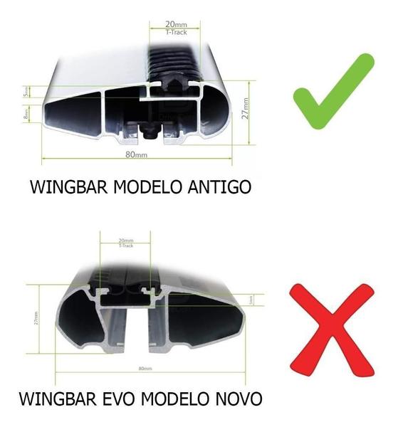 Imagem de Ponteira Acabamento Wingbar Modelo Antigo Thule 52104 Preto