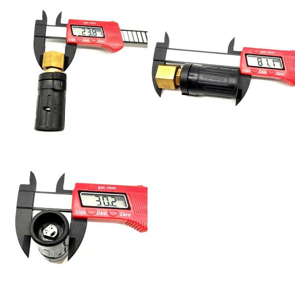 Ponteira Bico Triplo Rosca para Lavajato Karcher HD6/11 Imagem de Ponteira Bico Triplo Rosca para Lavajato Karcher HD6/11