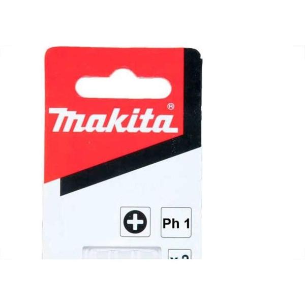 Imagem de Ponteira Makita Bits Phillips Ph1 X 25Mm Curta Com 3 Pecas B-23450