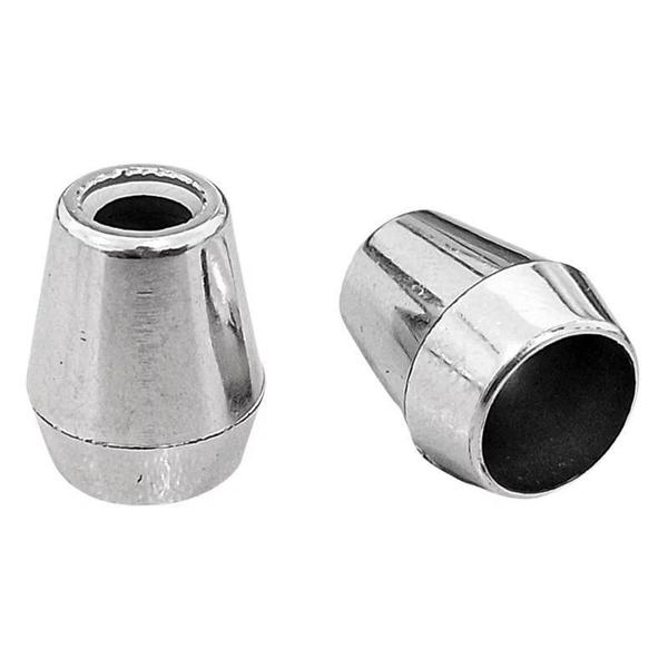 Ponteira Sininho Em Abs Niquel 12X10Mm Cordão 50 Unidades - Lns Imagem de Ponteira Sininho Em Abs Niquel 12X10Mm Cordão 50 Unidades