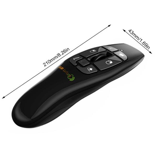 Imagem de Ponteiro Laser Multifuncional 2.4G Apresentador Remoto Air Mouse