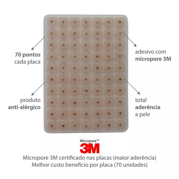Ponto Auriculoterapia Inox Auricular C/ Micropore Caixa 30 cartelas - GoldLife - GL Imagem de Ponto Auriculoterapia Inox Auricular C/ Micropore Caixa 30 cartelas