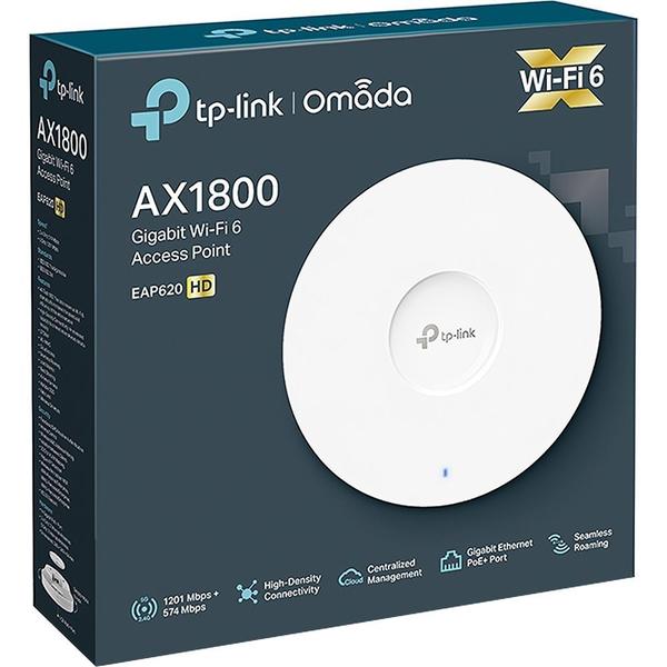 Imagem de Ponto de Acesso TP-Link EAP620 HD AX1800 Banda Dupla Mu-Mimo 2X2 Wifi 6 - Branco