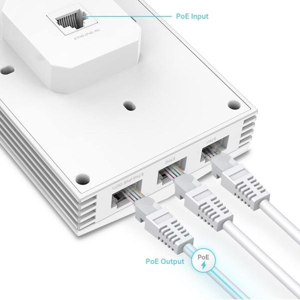 Imagem de Ponto de Acesso TP-Link EAP655-Wall Omada True WiFi 6 AX3000