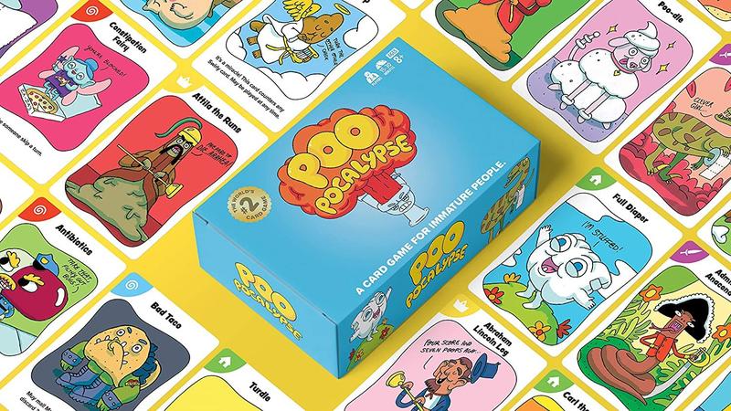 Imagem de Poo Pocalypse Card Game - The Hilary Family Party Game for Kids & Adults. Perfeito para a Noite do Jogo em Família