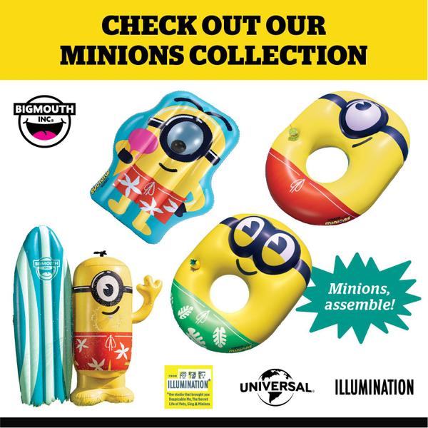 Imagem de Pool Float BigMouth Minions inflável Despicable Me 4 Orange