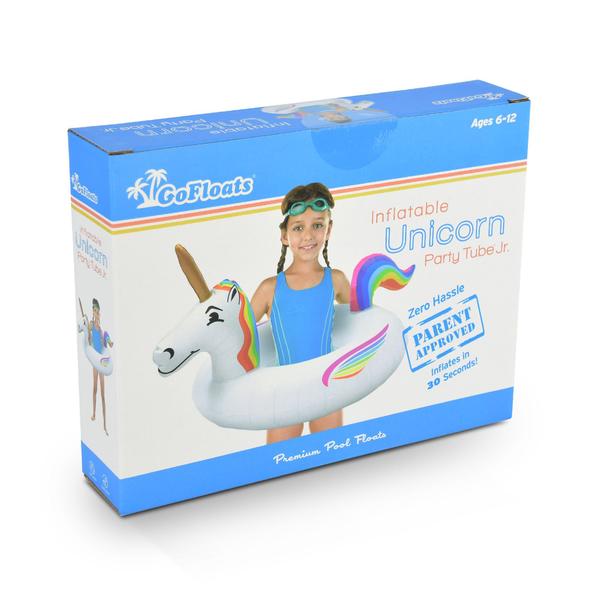 Imagem de Pool Float GoFloats Unicorn Party Tube Jr para crianças