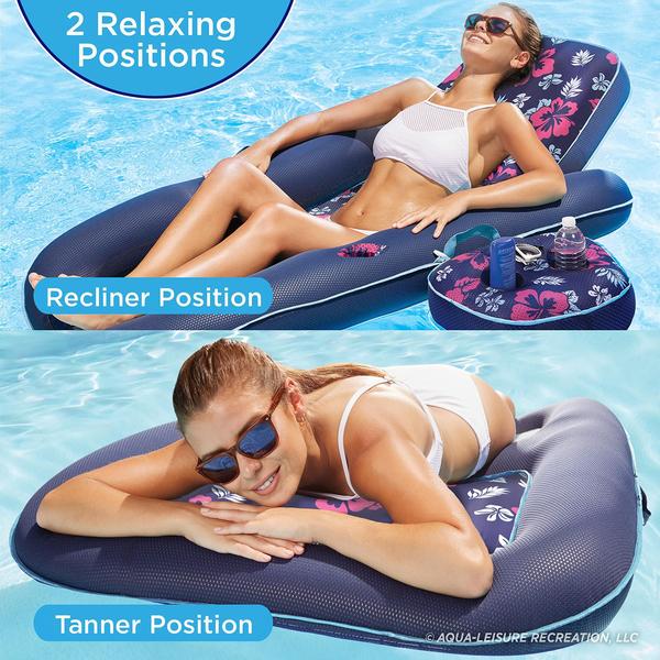 Imagem de Pool Float Lounge Aqua Campania Ultimate XL com encosto