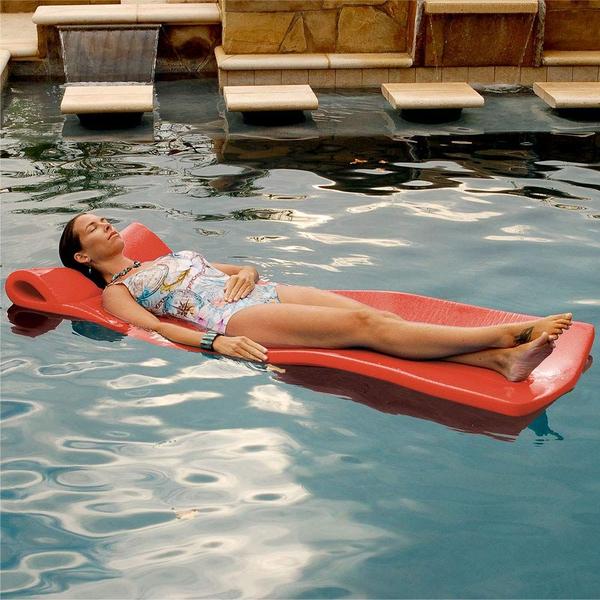 Imagem de Pool Float Pool Mate Large Foam Coral com travesseiro completo