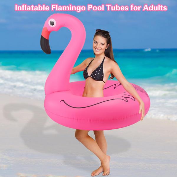 Imagem de Pool Float Sinbyuer Flamingo inflável 1,07 m para adultos