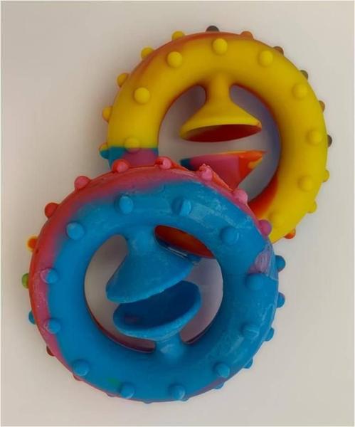 Imagem de Pop Fidget Toy Snapper Apertar Anel De Silicone Com Ventosa