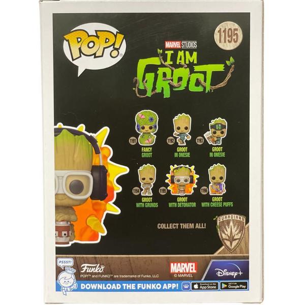 Imagem de Pop Funko Groot Com Detonador 1195 I Am Baby Oficial Marvel