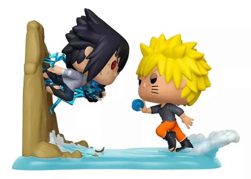 Imagem de Pop Funko Sasuke Vs. Naruto 732 Cena Batalha No Vale Do Fim