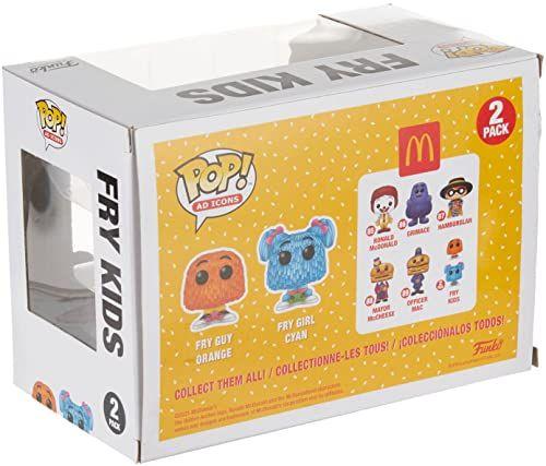 Imagem de Pop! Ícones de anúncios: McDonald's - 2 Pack Fry Guy (Laranja e Azul)