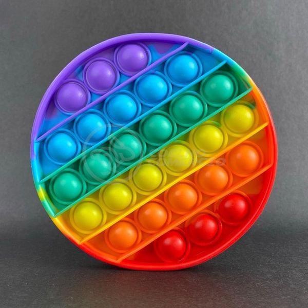 Pop It Circular Anti Stress Arco Íris - SMART BRACELET Imagem de Pop It Circular Anti Stress Arco Íris