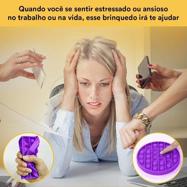 Imagem de Pop It Circular Anti Stress Roxo