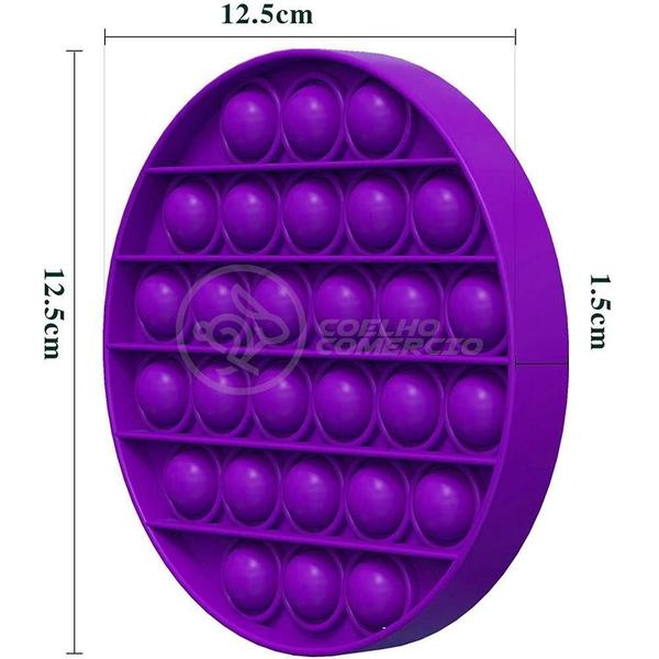 Imagem de Pop It Circular Anti Stress Roxo