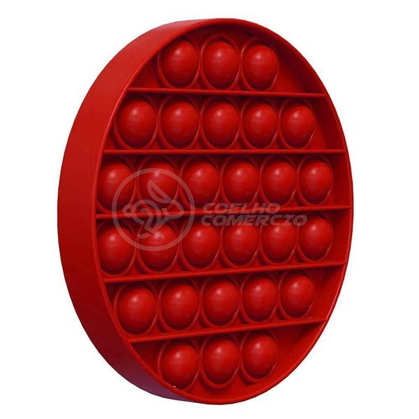 Imagem de Pop It Circular Anti Stress Sensor Vermelho