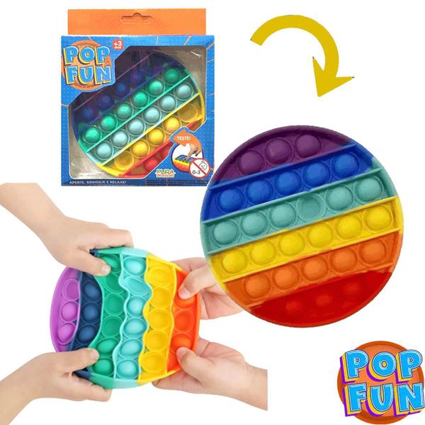 Pop It Círculo Colorido Yes-Toys - Pop Fun Imagem de Pop It Círculo Colorido Yes-Toys
