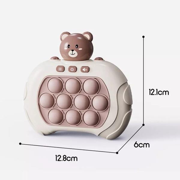 Imagem de Pop It Eletronico Fidget Brinquedo De Apertar Anti StressBichinhos Urso