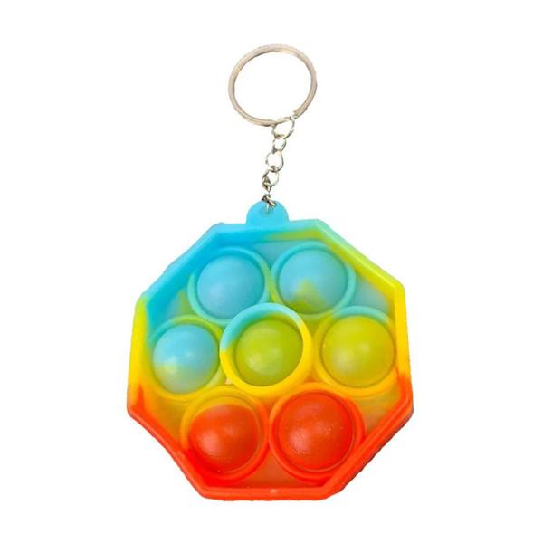 Pop It Fidget Toy Chaveiro Anti Stress Relaxante Colorido - Luvizama Imagem de Pop It Fidget Toy Chaveiro Anti Stress Relaxante Colorido