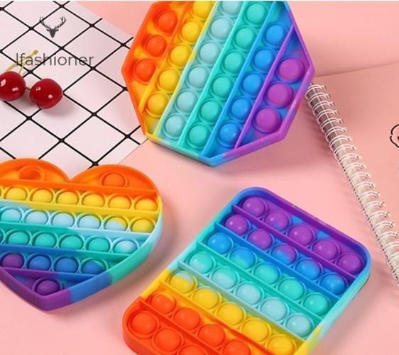Pop It Fidget Toy Empurre Pop Bubble Fidget Sensorial Toy - Dt Imagem de Pop It Fidget Toy Empurre Pop Bubble Fidget Sensorial Toy
