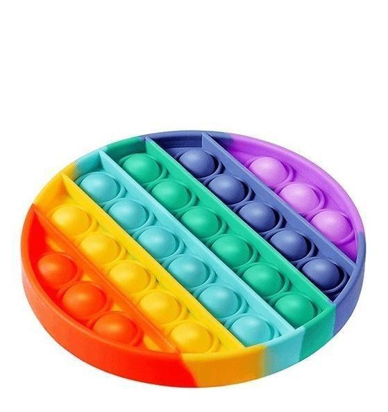 Imagem de Pop It Fidget Toy Pop Bubble Sensorial Anti-Stress Rainbow