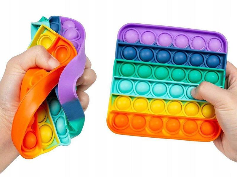 Imagem de Pop It Fidget Toys Brinquedo Anti Stress Kit Com 3 Silicone