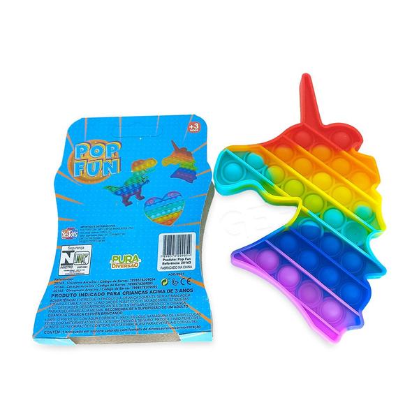 Imagem de Pop it fidget toys brinquedo anti stress sensorial rainbow