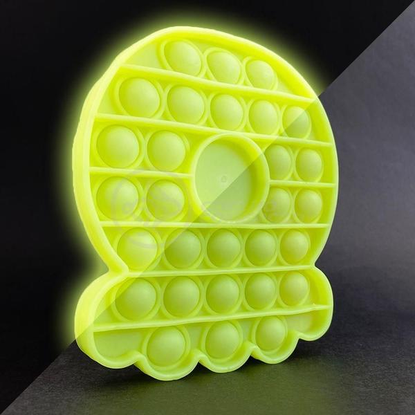 Imagem de Pop It Fluorescente Polvo Anti Stress Amarelo