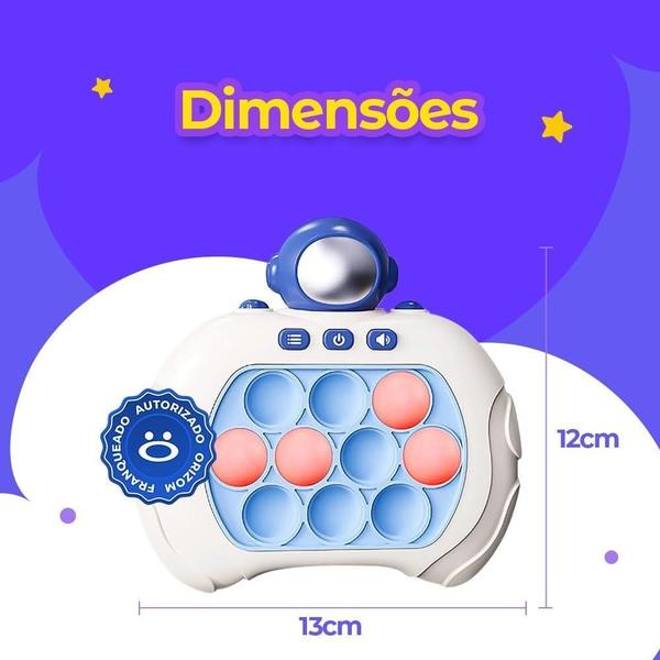 Imagem de Pop It Mini Game Eletrônico Antiestresse Infantil - Diversão com Vários Modos e Níveis Satisfatórios para Todas as Idades!