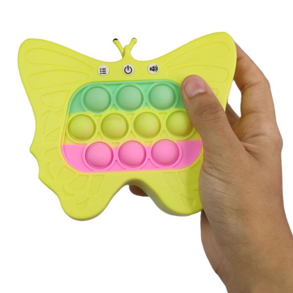 Imagem de Pop It Mini Game Interativo Borboleta 4 Modos Som Luz Jogo Anti Estresse Ansiedade Relaxante Criança Toys Divertido Portatil