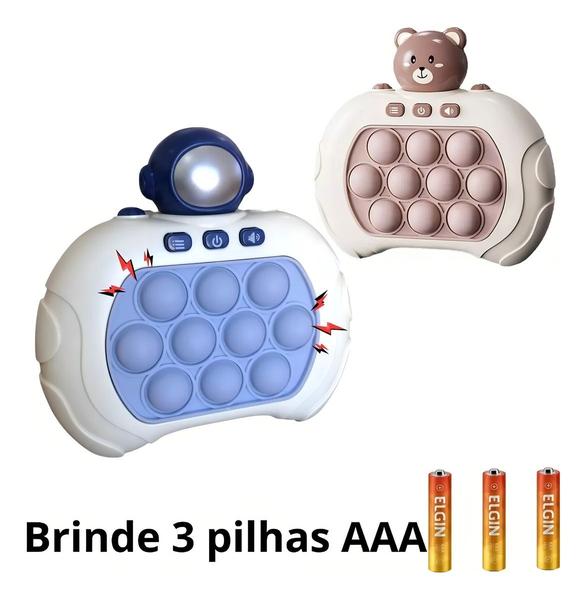 Imagem de Pop-it Mini Gamer Brinquedo Anti Stress Popit Eletrônico Som Cor POP IT ASTRONAUTA