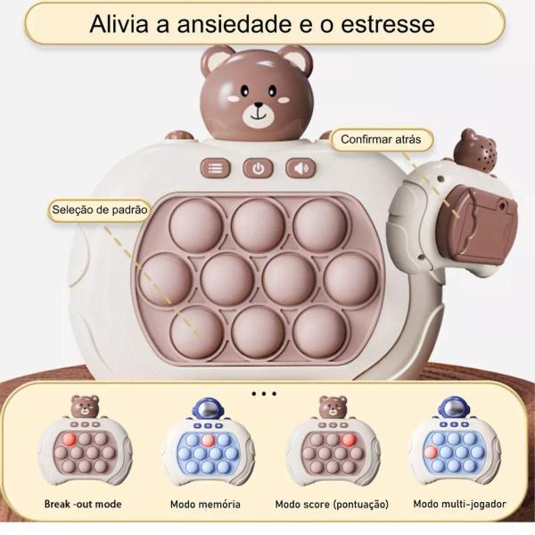 Pop-It Mini Gamer Console Anti Stress Eletrônico Atualizado - Speed Pass Imagem de Pop-It Mini Gamer Console Anti Stress Eletrônico Atualizado