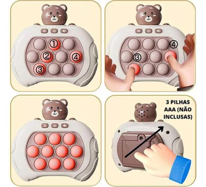 Imagem de Pop It Mini Gamer Console Som Anti Stress Fidget Toys Push Brinquedo Infantil Sensorial