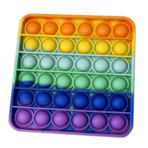 Pop It Quadrado Colorido Yes-Toys - Pop Fun Imagem de Pop It Quadrado Colorido Yes-Toys