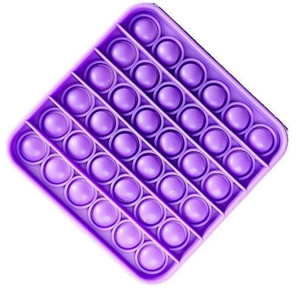 Imagem de Pop It Quadrado Fidget Toy Anti Stress Ansiedade - Roxo Nº1