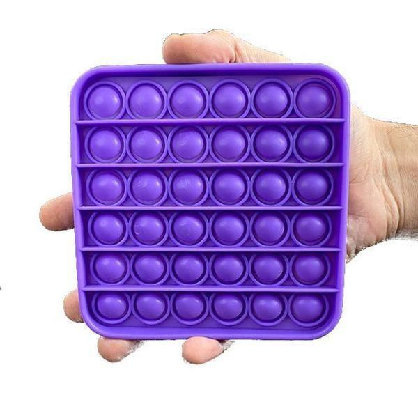 Imagem de Pop It Quadrado Fidget Toy Anti Stress Ansiedade - Roxo Nº8