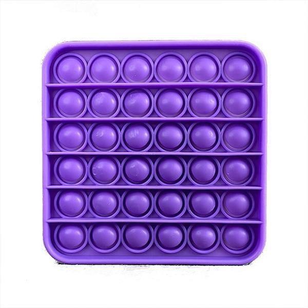 Imagem de Pop It Quadrado Fidget Toy Anti Stress Ansiedade - Roxo Nº8