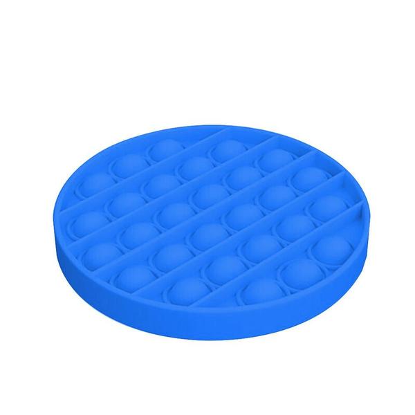 Imagem de Pop-it Rymaster Silicone Push Redondo Azul Sensorial