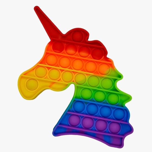 Pop It Unicórnio Yestoys Arco-íris Fidget Brinquedo Anti Stress - Pop Fun Imagem de Pop It Unicórnio Yestoys Arco-íris Fidget Brinquedo Anti Stress