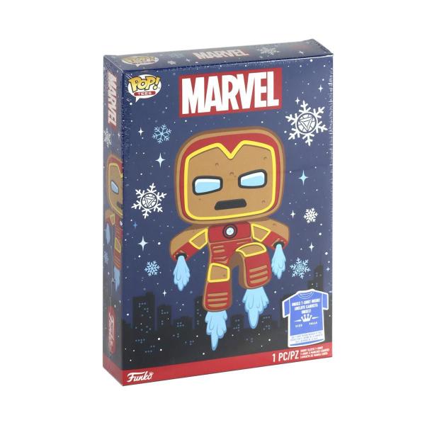 Imagem de Pop Tees Camiseta Marvel Holiday Iron Man Gingerbread Tam. M