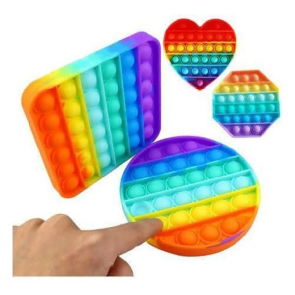 Popit REDONDO POP it Apertar bolinha Antistress fidget silicone lavável - Darama Imagem de Popit REDONDO POP it Apertar bolinha Antistress fidget silicone lavável - Darama