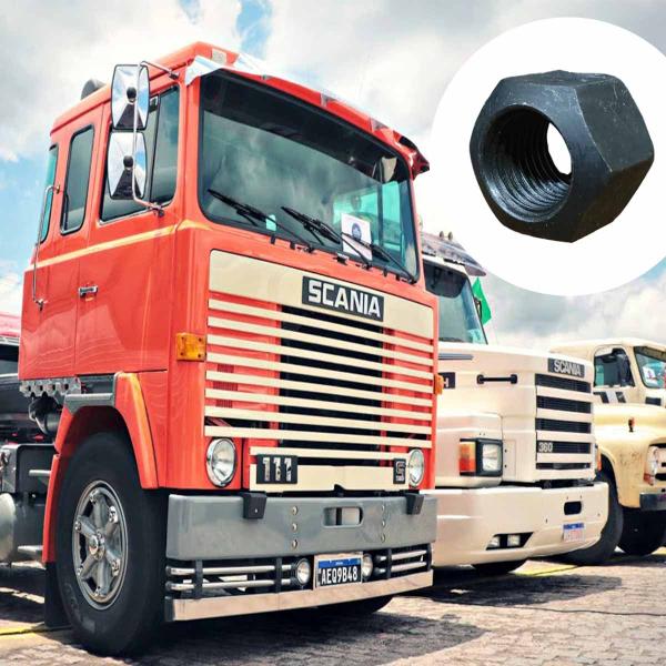 Imagem de Porca de Roda 18mm Fio 2,0 Chave 27 Scania 100Pç